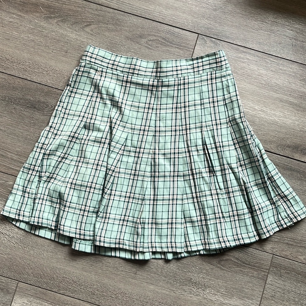 SM380 Ardene pleated plaid skirt
